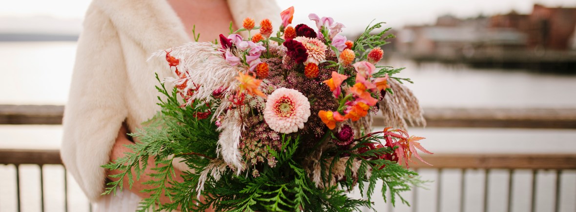 Autumn Seascape Bride's Bouquet