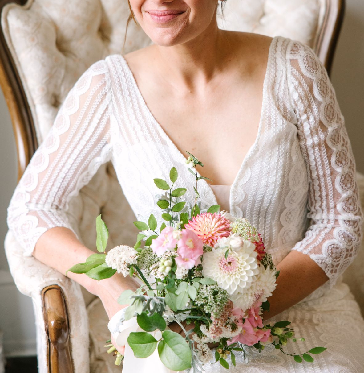Bridal Bouquet - Port Townsend Florist - Locally Grown Wedding Floral Design