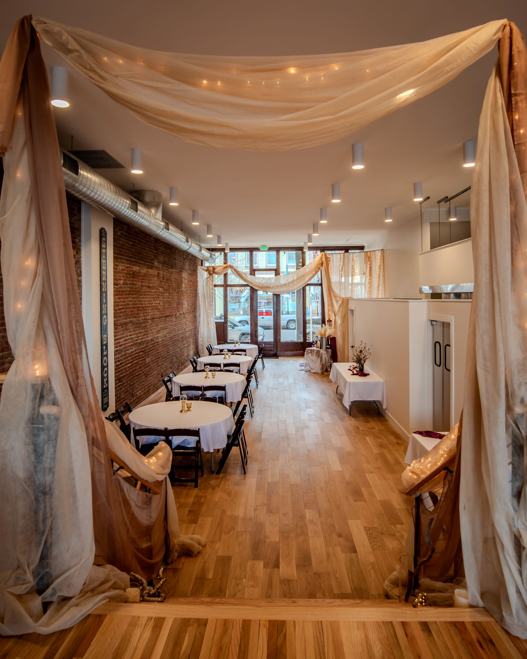 Draping Archway - Port Townsend Event Design Wedding Styling