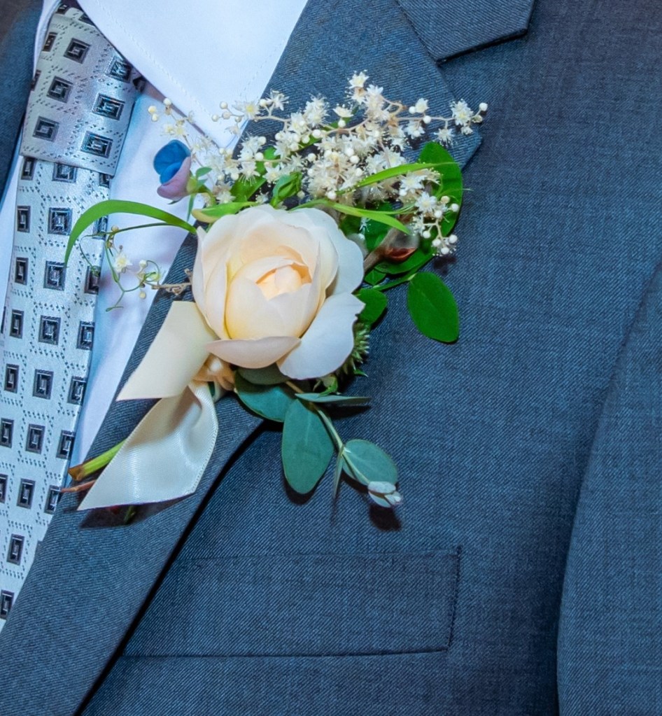 Boutonnière - Port Townsend Florist - Locally Grown Wedding Floral Design