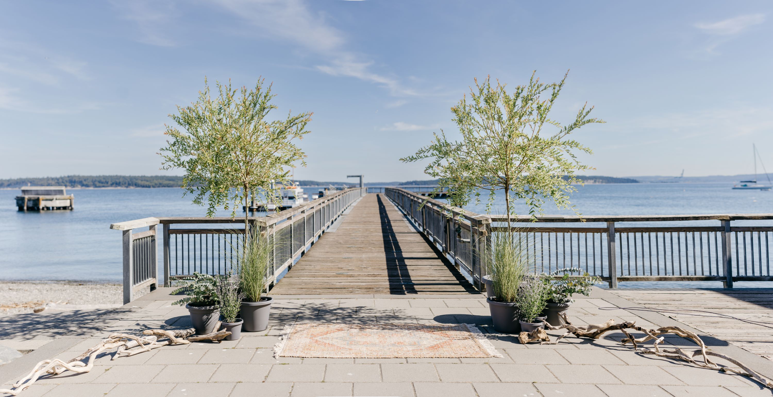 Floral Installation Ceremony Arch - Port Townsend - Wedding Florist