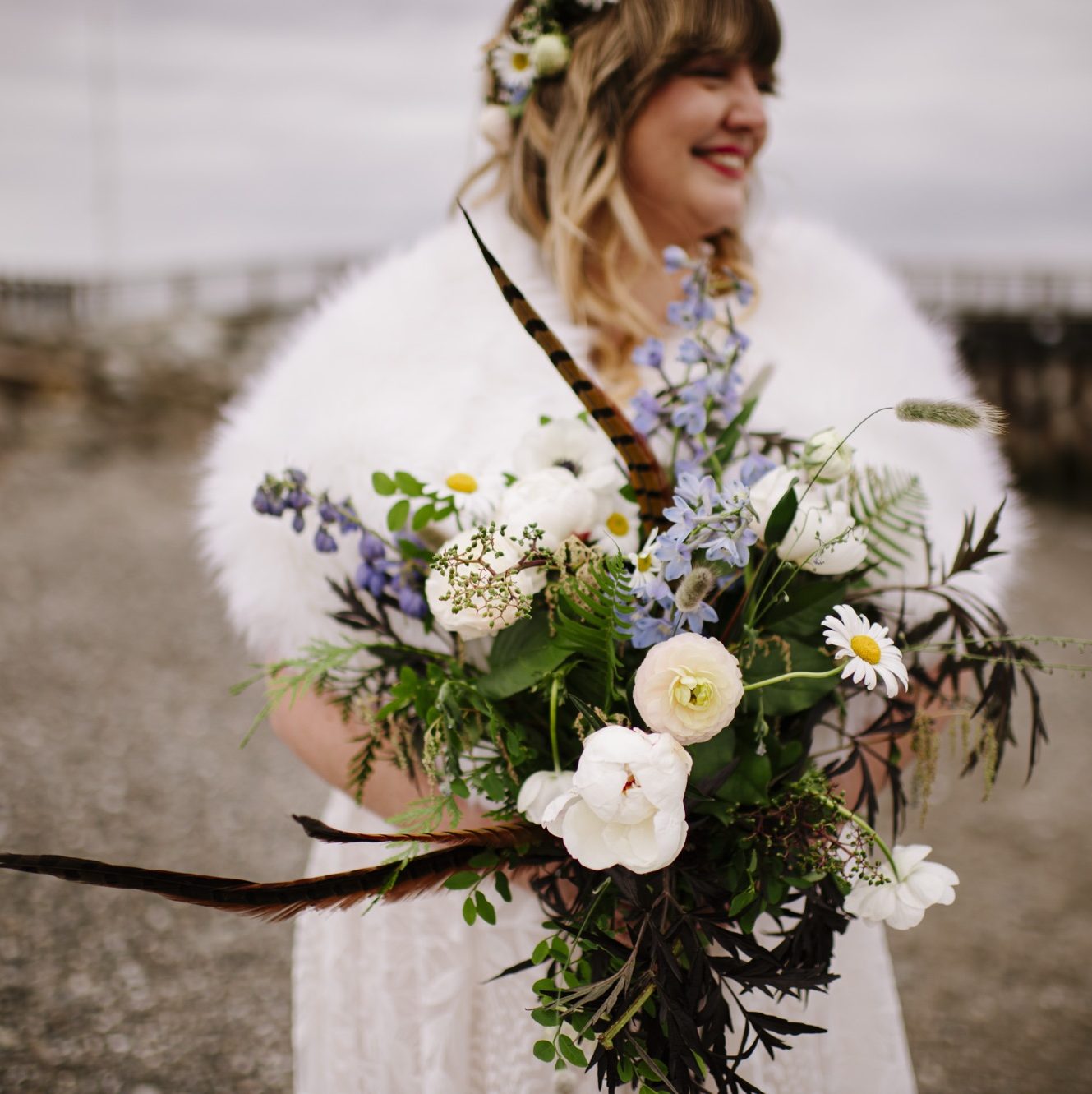 Bridal Bouquet - Port Townsend Florist - Locally Grown Wedding Floral Design